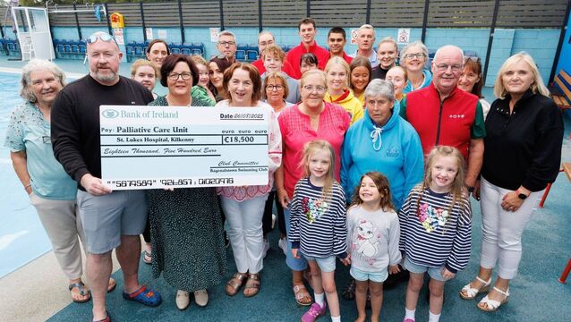 24-hour charity swim raises €18,500 for St Luke’s Palliative Care Unit 