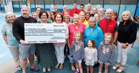 24-hour charity swim raises €18,500 for St Luke’s Palliative Care Unit 
