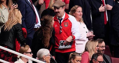 Ted Lasso star Jason Sudeikis watches Arsenal’s win against Nottingham Forest