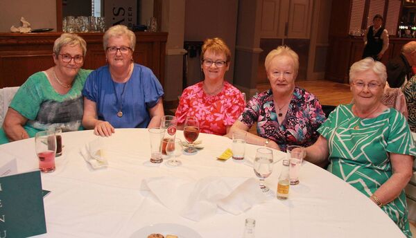 Margaret Haughney, Betty Lawler, May Carroll, Helen Ellard and Betty Hutton