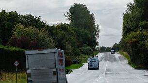 <p>The stretch of road between the Tinryland junction and the M9 where the accident occurred </p>