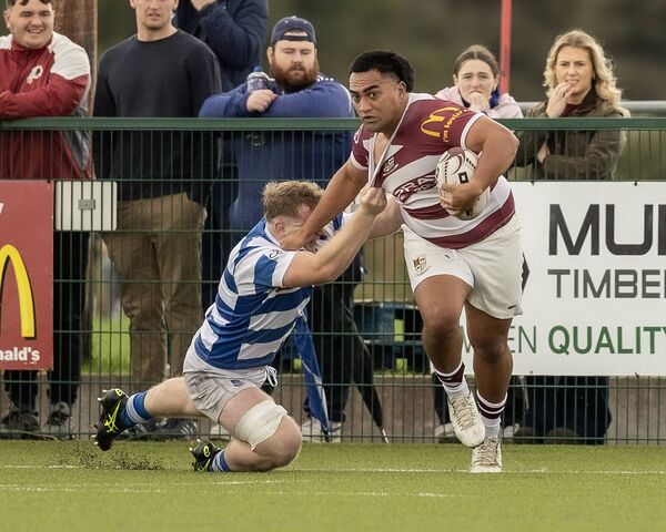 Tullow's Ezarh Vai and Athy's Aaron Rowan. Tullow's Ezarh Vai and Athy's Aaron Rowan.