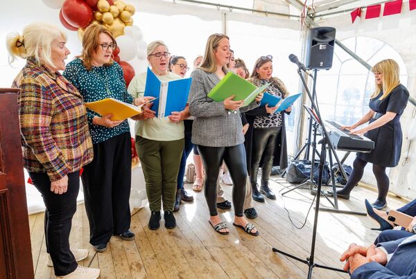 The St Catherine's singing group performed a medley of songs
