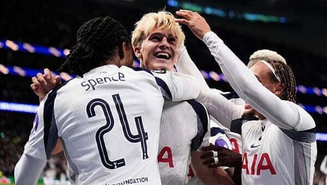 Thomas Partey on losing side as Tottenham win on Champions League return