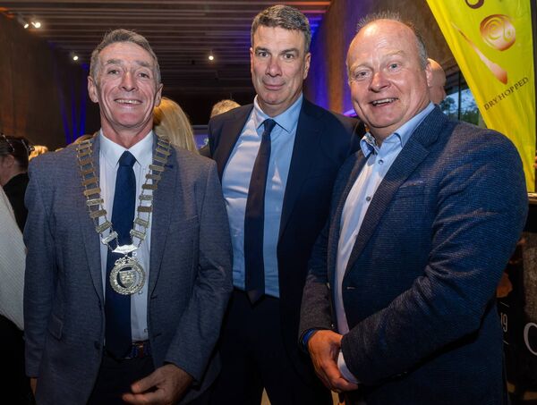 Mayor of Carlow Paul Doogue, Chief Executive of Carlow County Council Coilín O'Reill and cllr Fergal Browne