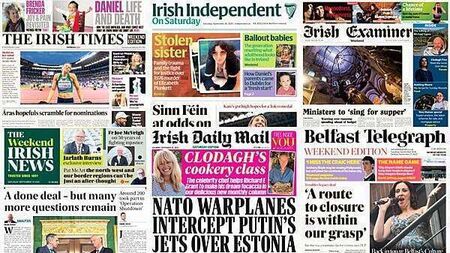 What the papers say: Saturday's front pages