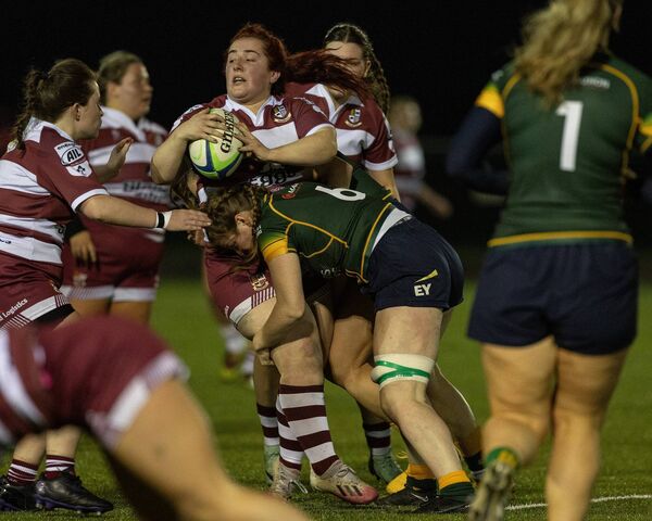 Grace Kelly under pressure last season from Railway Union's Evelyn Donnelly
