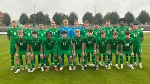 <p>Cormac Lowry, wearing number 20 in the front row, was part of the Ireland U16 team who beat Poland this week.</p>