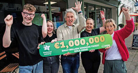'The lashing rain worked in my favour': Family syndicate claims €1m lotto win
