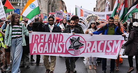 Thousands march through Dublin for United Against Racism rally