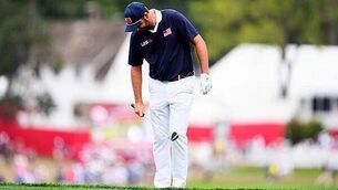 Rory McIlroy the centre of attention as Europe control opening day of Ryder Cup