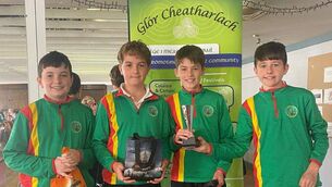 <p>Gaelscoil Cheatharlach were the winning team in Spraoicheist an Fhómhair - the autumn table quiz as Gaeilge </p>
