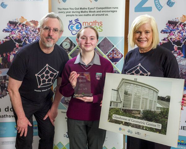 Luisa Foley, who placed in the top three in the under-14 category