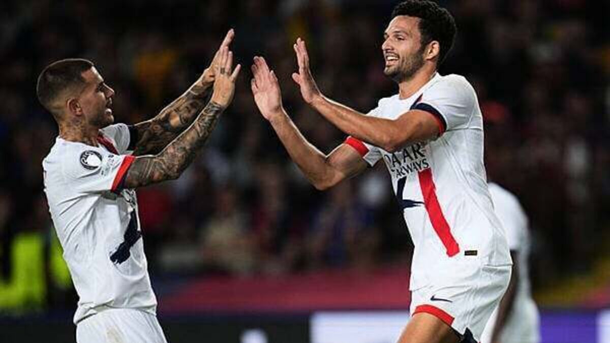 Champions League round-up: PSG beat Barcelona while Rasmus Hojlund fires for Napoli