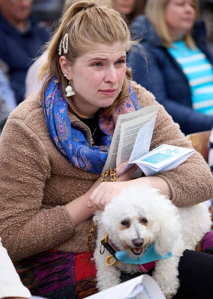 Rachel Paton and her dog Poppy. Pic: © Michael O’Rourke Photography