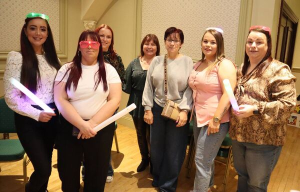 Organisers of the bingo party in the Woodford Dolmen Hotel: Danielle Aughney, Katie Holden, Jacqui McGrath, Catherine Tobin, Caroline Geoghegan, Emma Holden and Debbie Ahmed Photos: Paul Curran