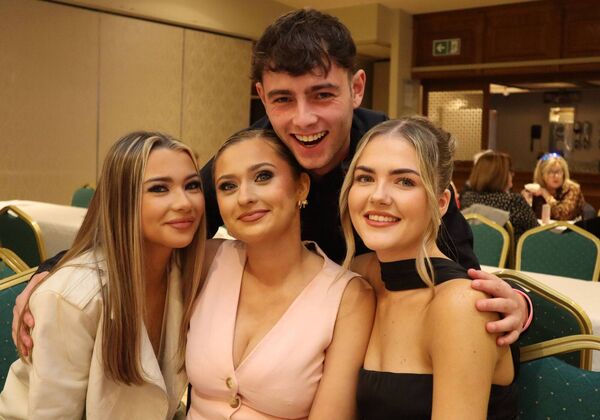 Holly Glendon, Becky and Kayla Brennan and Chow Cowman