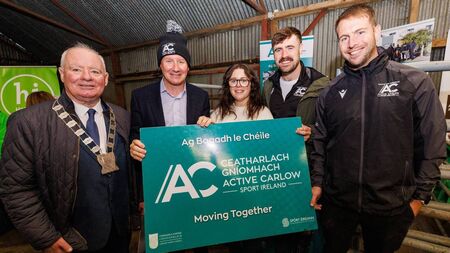 Presidential hopeful Jim Gavin visited Carlow last Thursday