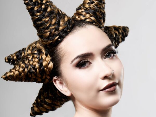 Laurna McGrath, Vanilla Hair Design, placed second in the trend upstyle category Carlow