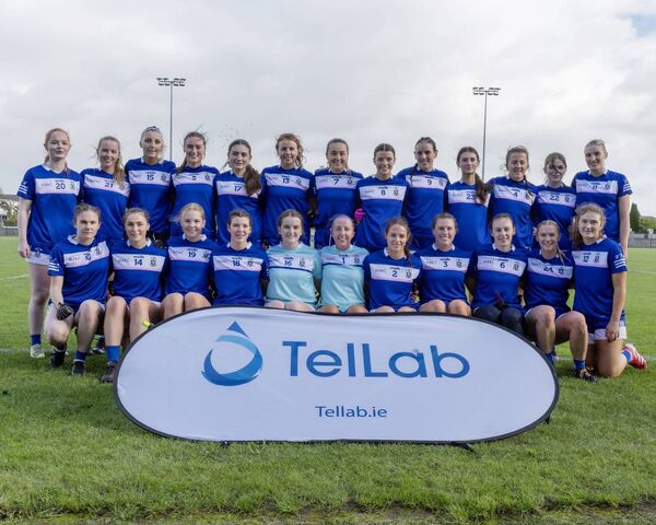 Old Leighlin ladies senior football team ahead of the SFC final in SETU, Carlow. All Photos: Thomas Nolan