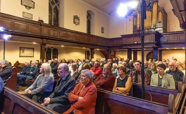 A large audience for the show In St Mary's Church, Carlow