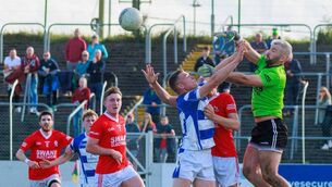 <p>Action from the 2023 county final between Éire Óg and Tinryland, it will be a very different game when then teams meet again on Sunday Photo: michaelorourkephotography.ie</p>