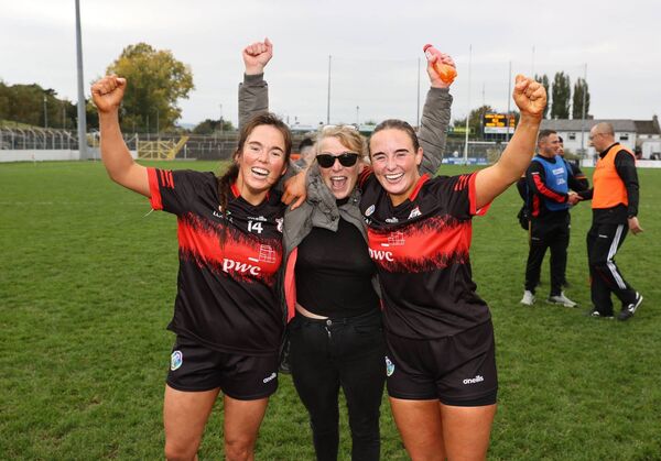 The Breen family celebrate Mount Leinster Rangers' famous win Photo: Pat Ahern