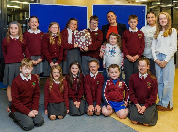 Clonegal NS was the winner of the 'Best Large School' category in the recent Tullow Show prize-giving evening in Tullow Community School