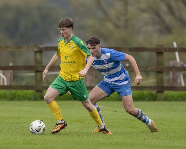 Crettyard manager, Cristoir Maher has been pleased with the progress of Riogan Doran, pictured here trying to beat Aidan Bradley. Crettyard manager, Cristoir Maher has been pleased with the progress of Riogan Doran, pictured here trying to beat Aidan Bradley.