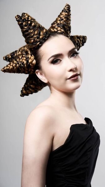 Laurna McGrath of Vanilla Hair Design also took second place in the Trend Upstyle (trainee) category