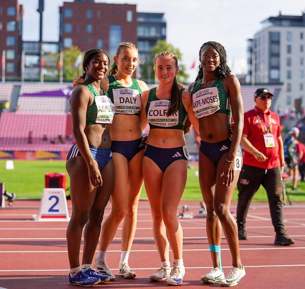 Leila Colfer, second from right, and her Irish team-mates Leila Colfer, second from right, and her Irish team-mates