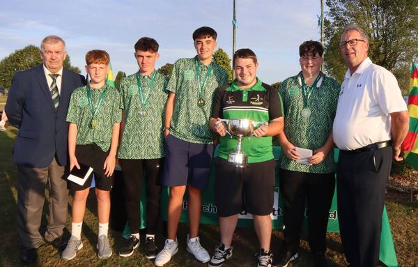 All Ireland winning team Carlow L to R: Anthony Mallone(Vice President PPUI), Hugh O'Brien, Reece Power, Jason Kelly, Kenneth Hickey, Brad Meehan, Liam Leahy(Juvenile Officer PPUI) All Ireland winning team Carlow L to R: Anthony Mallone(Vice President PPUI), Hugh O'Brien, Reece Power, Jason Kelly, Kenneth Hickey, Brad Meehan, Liam Leahy(Juvenile Officer PPUI)