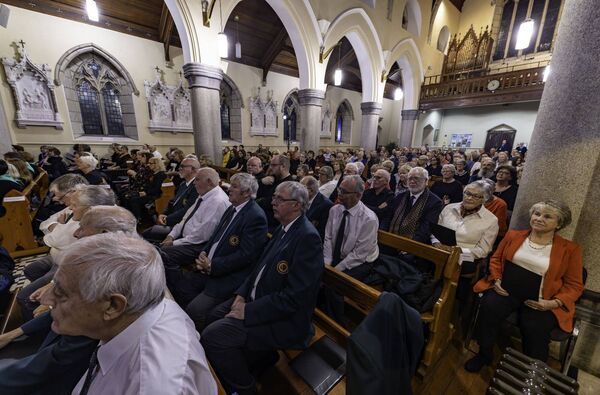 Part of the large audience at the concert in St Clare's Church Part of the large audience at the concert in St Clare's Church