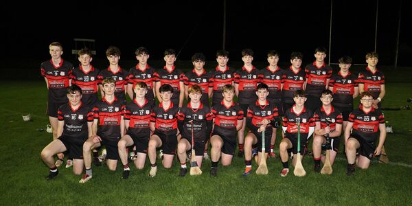 The MLR U16 hurling team that won the 'A' title on Monday night in Fenagh. The MLR U16 hurling team that won the 'A' title on Monday night in Fenagh.