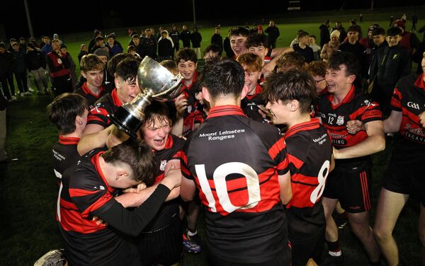 The MLR team celebrate winning the U16 'A hurling title. The MLR team celebrate winning the U16 'A hurling title.