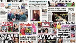 What the papers say: Thursday's front pages What the papers say: Thursday's front pages