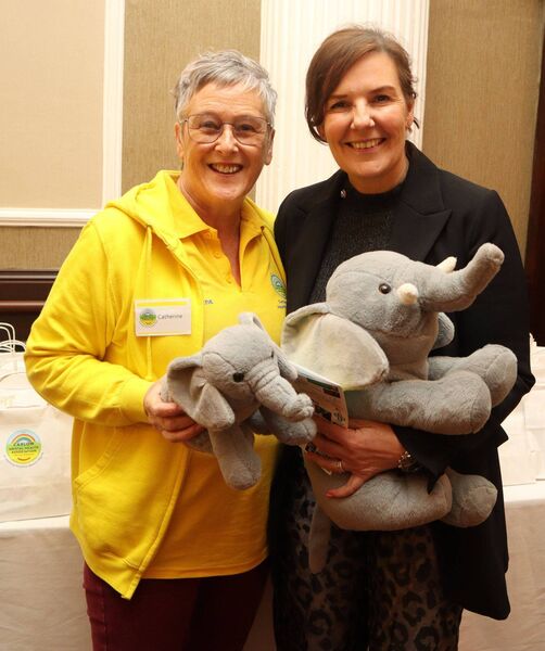 Catherine Delaney and Catherine Callaghan TD at the 'elephant in the room' event Catherine Delaney and Catherine Callaghan TD at the 'elephant in the room' event