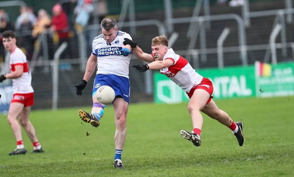 Grange's John Murphy scores a two-pointer with Ballon's Lorcan Doyle trying in vain to block the shot. Grange's John Murphy scores a two-pointer with Ballon's Lorcan Doyle trying in vain to block the shot.