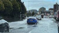 Police urge caution after heavy rain leaves some roads across Belfast flooded Police urge caution after heavy rain leaves some roads across Belfast flooded