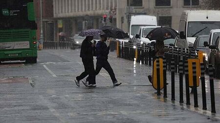 Yellow rain warning issued for four counties