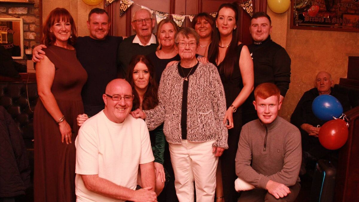 Teresa Murphy's surprise 80th party in Teach Dolmain, Carlow 