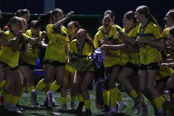 The CK Utd team celebrate