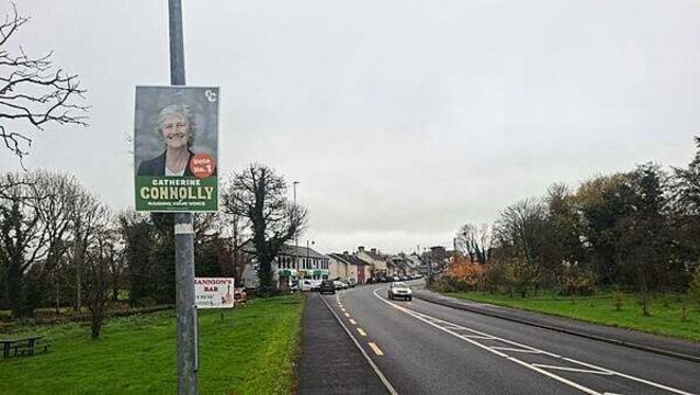 President-elect Catherine Connolly facing littering fines over stray campaign posters
