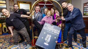 <p>Launching the Carlow Comedy Festival were Jack Dempsey (Tully's), Brandon Byrne (Teach Dolmain), mayor Paul Doogue, Joanne Feeney (The Barracks), Linda Culleton (Carlow County Council), Brian Dooley (Scraggs Alley), Michael Walsh (Seven Oaks Hotel), Shannon Basso Gaule and Bríde De Róiste (Pan Celtic Festival) Photo: Michael O'Rourke Photography</p>