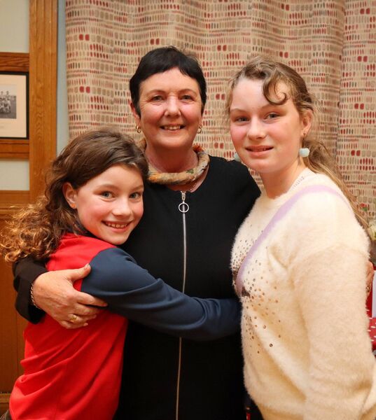 Helen Walker with Molly and Ellen