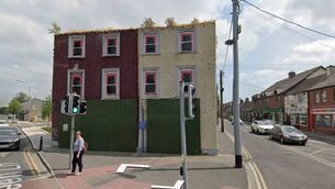 <p>The derelict buildings at the top of Barrack Street that are scheduled to be demolished</p>
