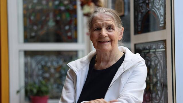 <p>Sr Stan at The Sanctuary, Stanhope Street, Dublin, last year. Photograph: Dara Mac Dónaill</p>