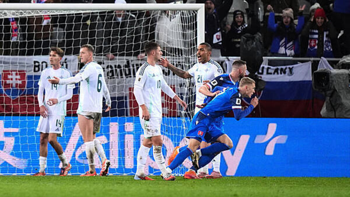 Northern Ireland suffer late defeat in Slovakia but clinch World Cup play-off