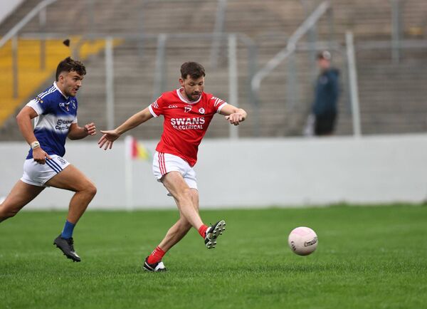 Niall Quinlan scores a goal against Éire Óg Photo: Pat Ahern Niall Quinlan scores a goal against Éire Óg Photo: Pat Ahern