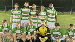 <p>The Burrin Celtic team that drew 1-1 with Crettyard</p>